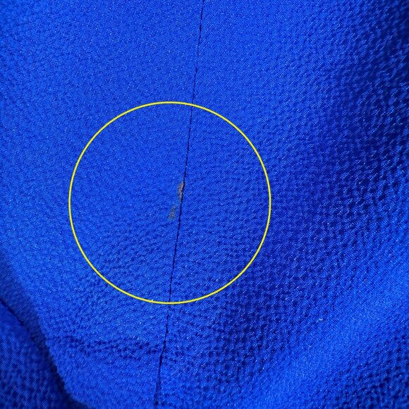 Monteau Los Angeles Shirt Top Women Size S Blue Short Sleeve V-Neck EUC - Picture 5 of 12